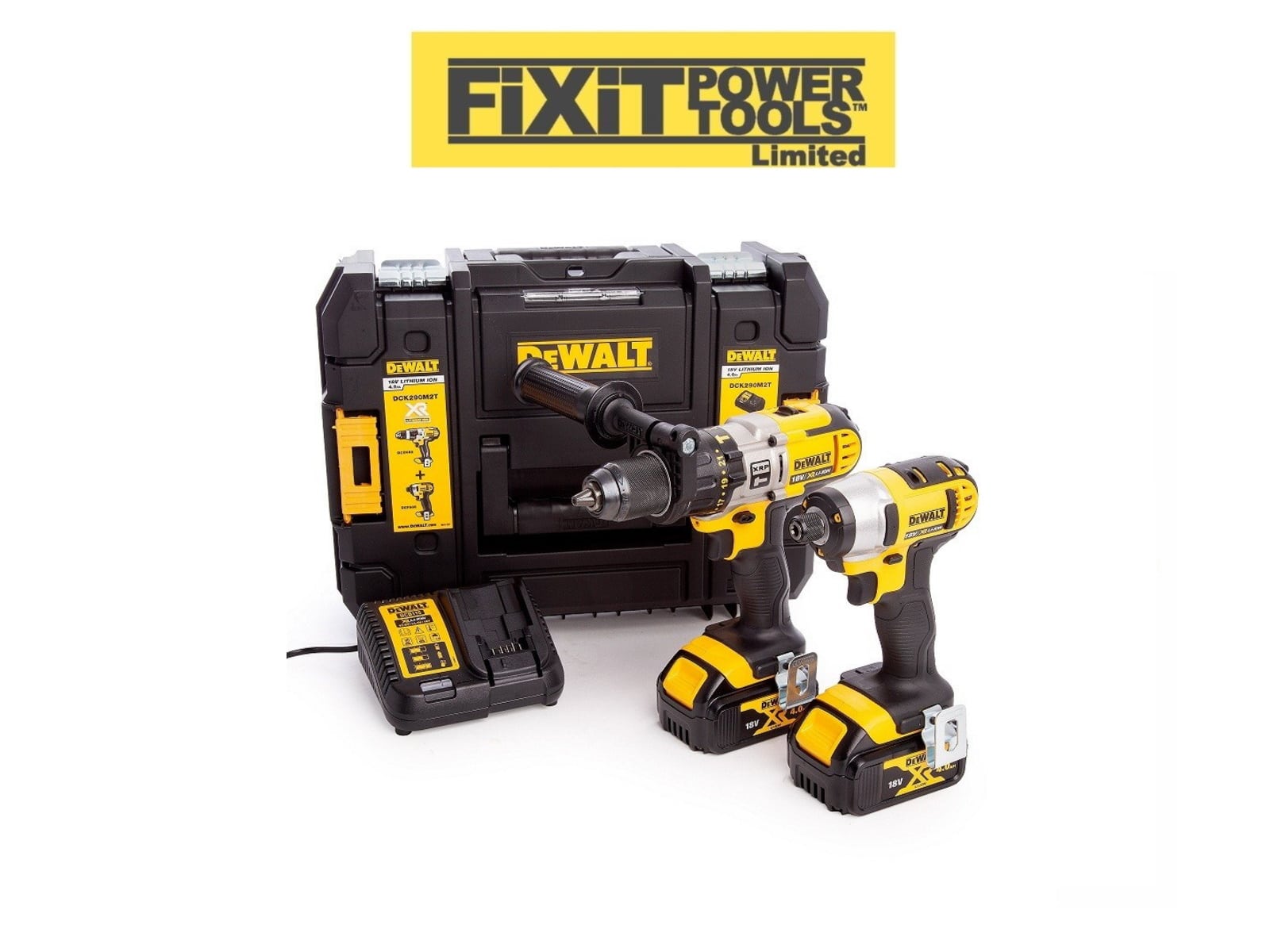 DeWalt DCK290M2 XR Twin Pack DCD985 3 