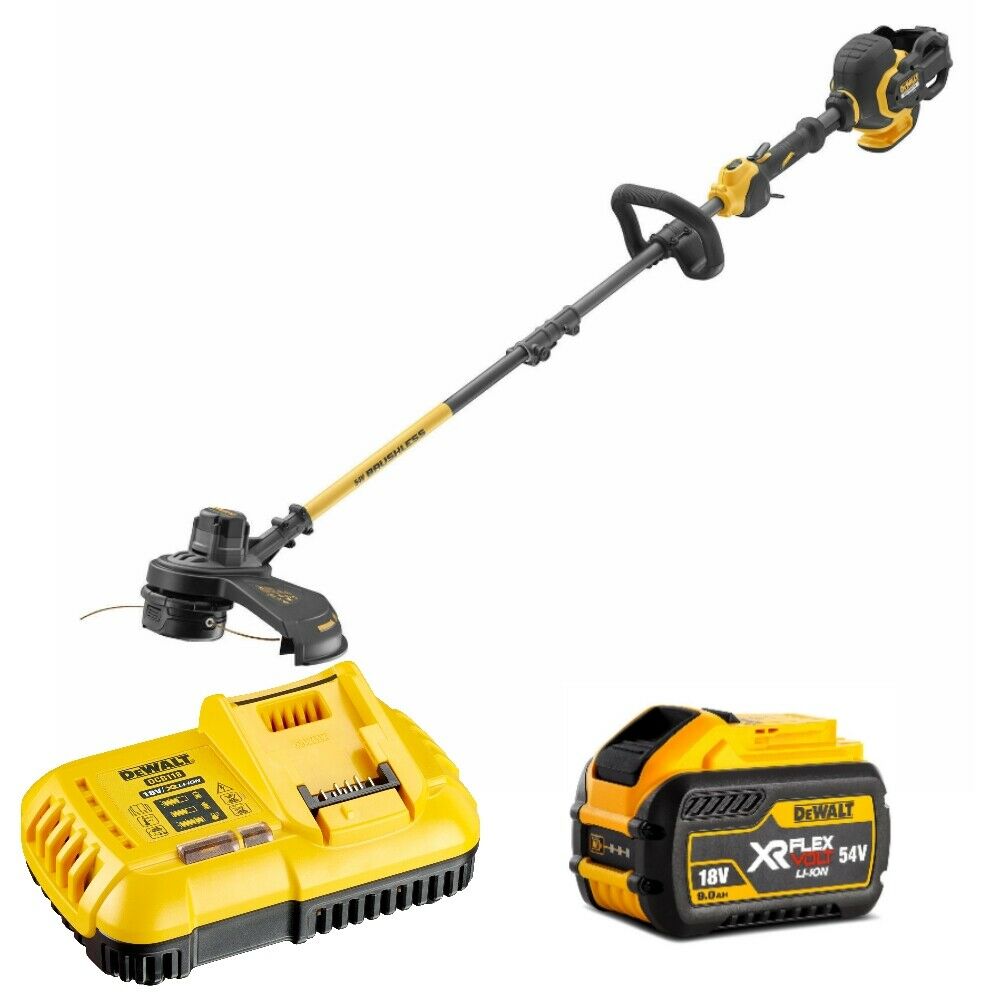 DeWalt DCM5713X1 54v FLEXVOLT Cordless Split Shaft Strimmer & 9.0AH Bat